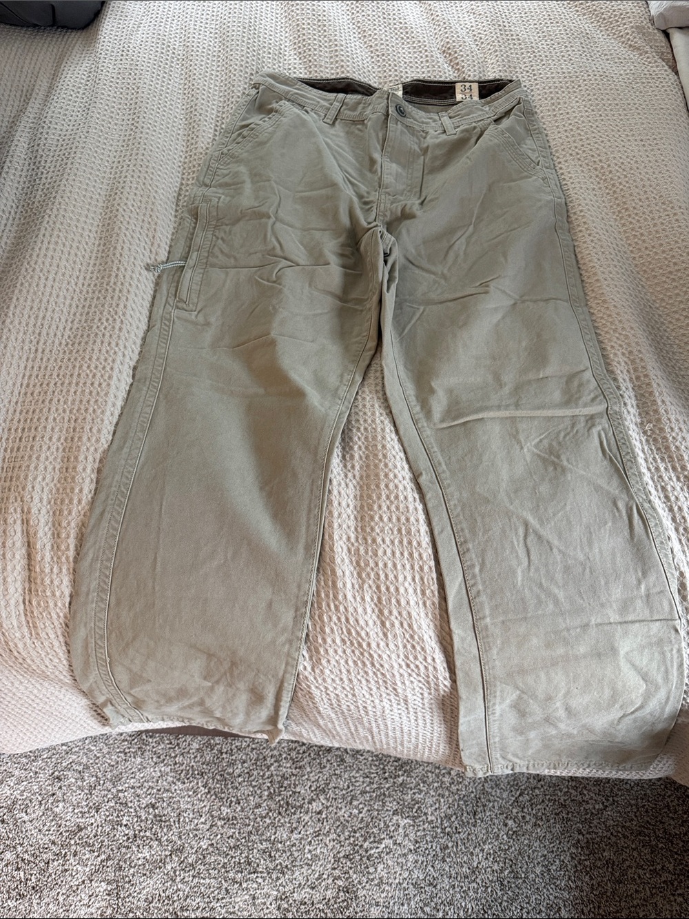 Redhead Men's Casual Utility Pants - Light khaki 34 | 34